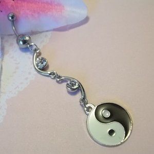 New Yin Yang belly Dangle 14G